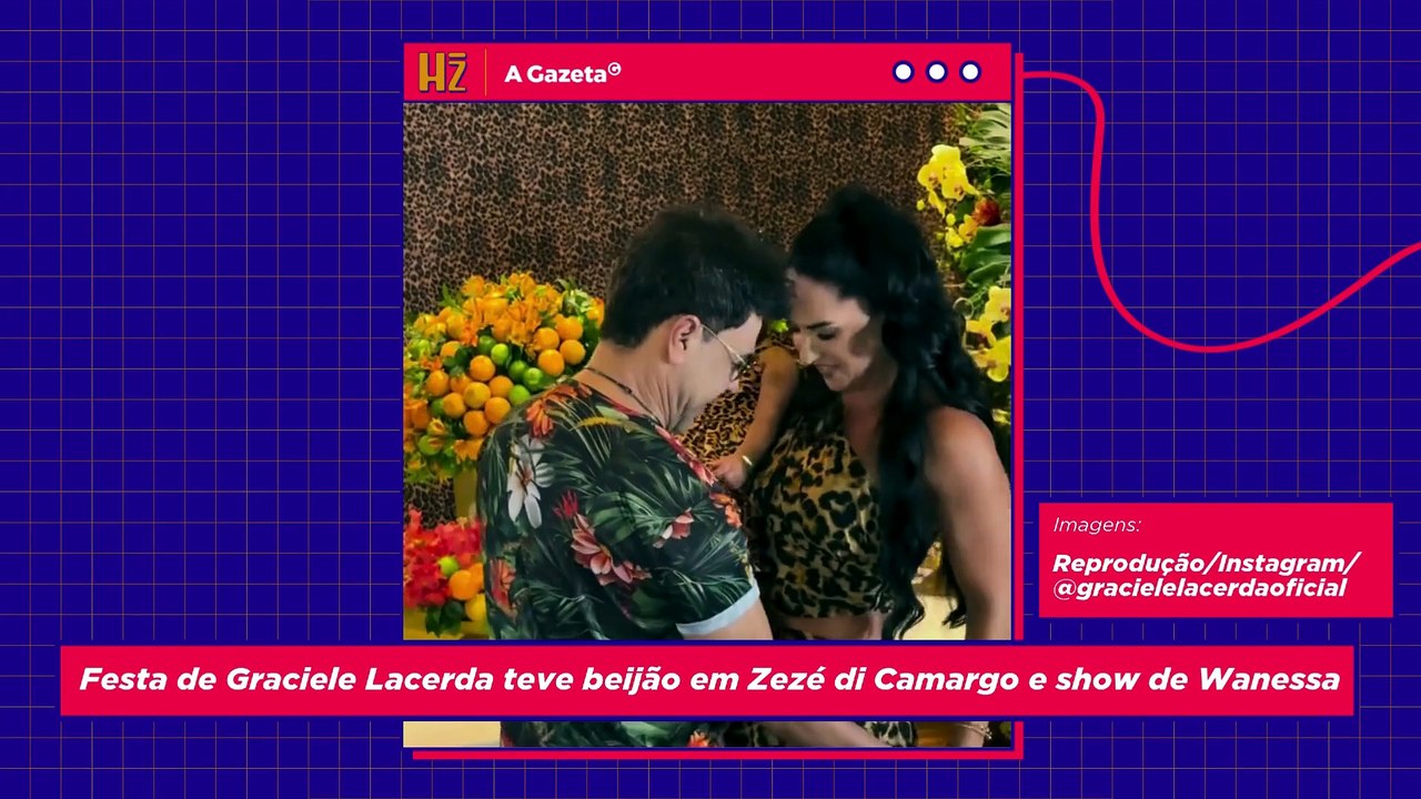 Festa de Graciele Lacerda teve beijão em Zezé di Camargo e show de Wanessa