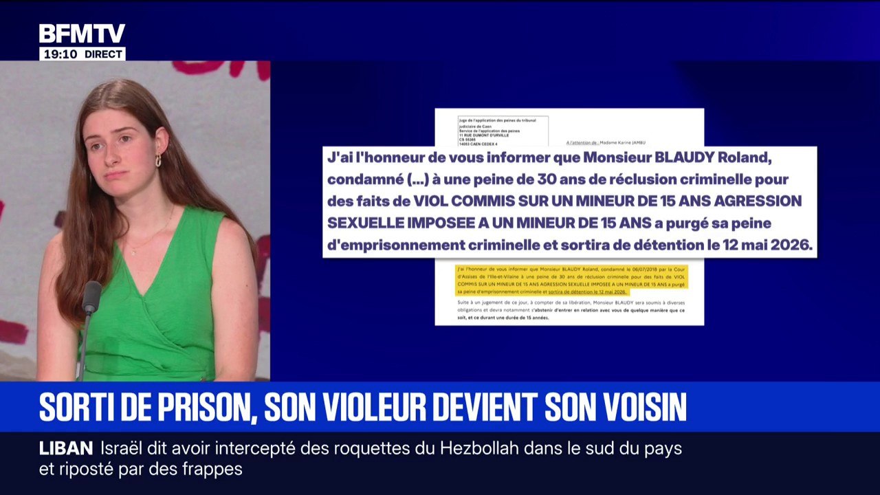 Karine Brunet-Jambu, victime de viols pendant son enfance, revient sur la libération de son violeur, huit ans après sa condamnation