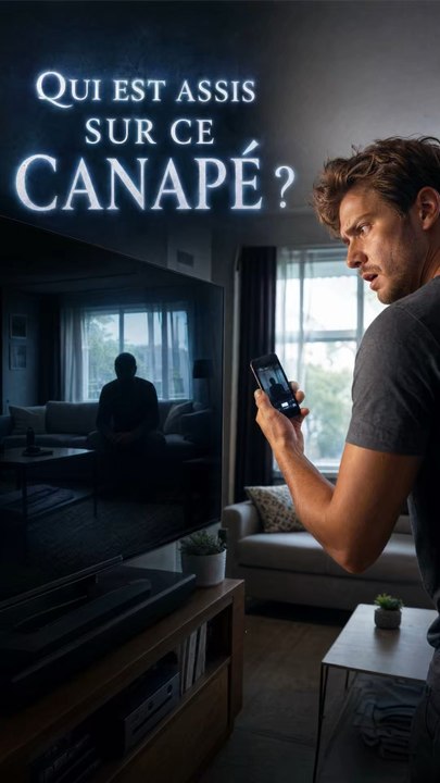 😨 Il filme sa télévision éteinte… puis remarque quelque chose de troublant dans le reflet.