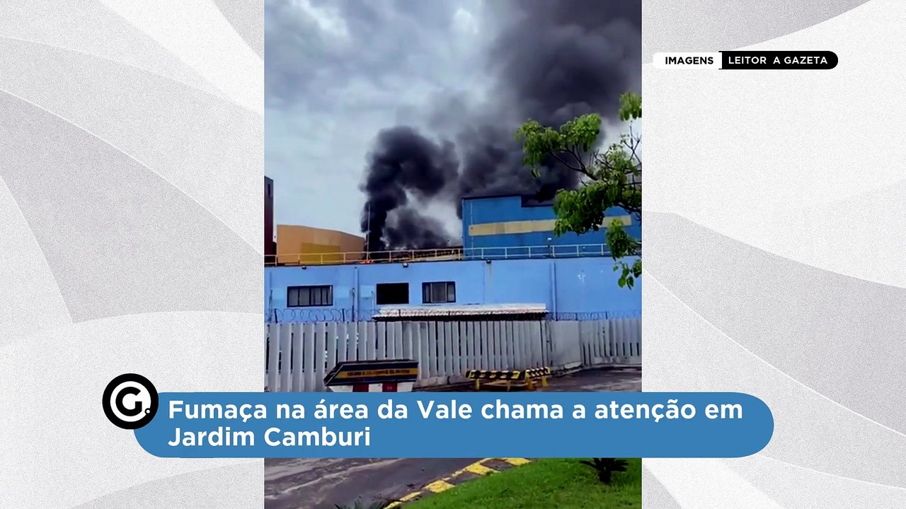 Fumaça na área da Vale chama a atenção em Jardim Camburi