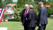 G7 Evian, i leader in posa per la foto di gruppo. Tra gli altri, Trump, Meloni e Macron
