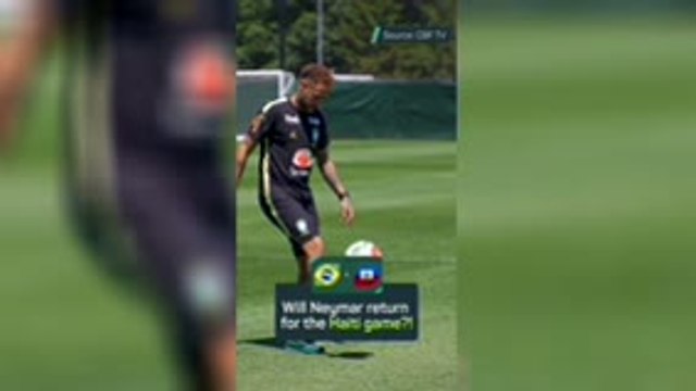 Neymar returns to Brazil training