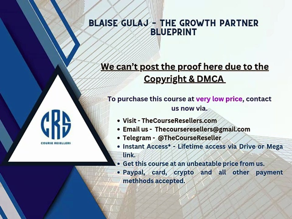 Thecourseresellers.com - Blaise Gulaj – The Growth Partner Blueprint