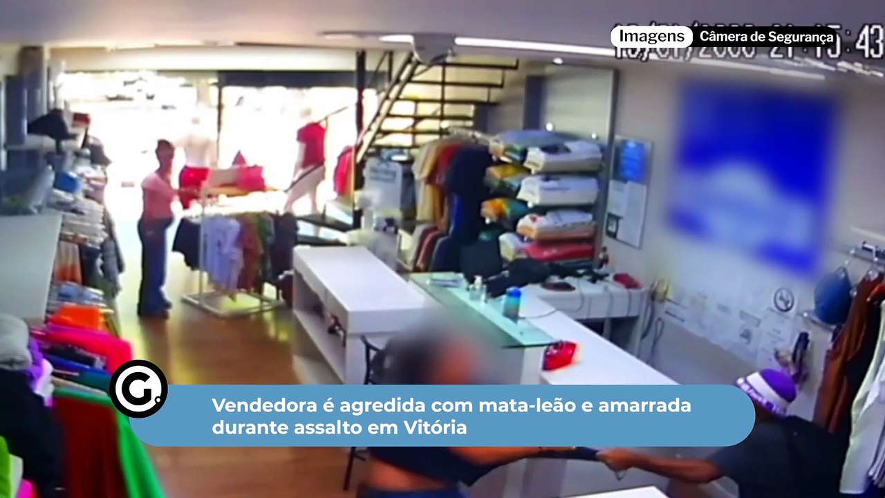 Vendedora é agredida com mata-leão e amarrada durante assalto em Vitória