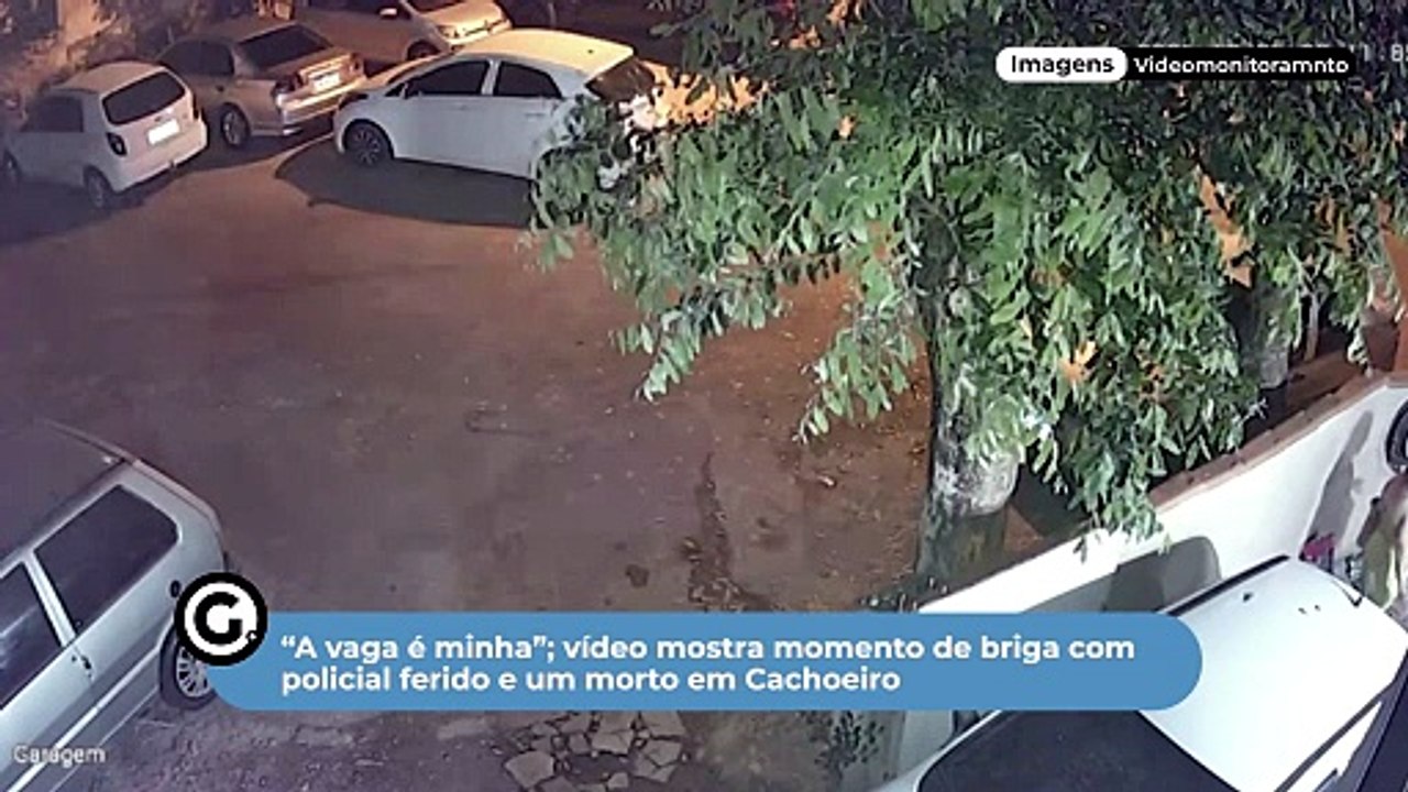 “A vaga é minha”; vídeo mostra momento de briga com policial ferido e um morto em Cachoeiro
