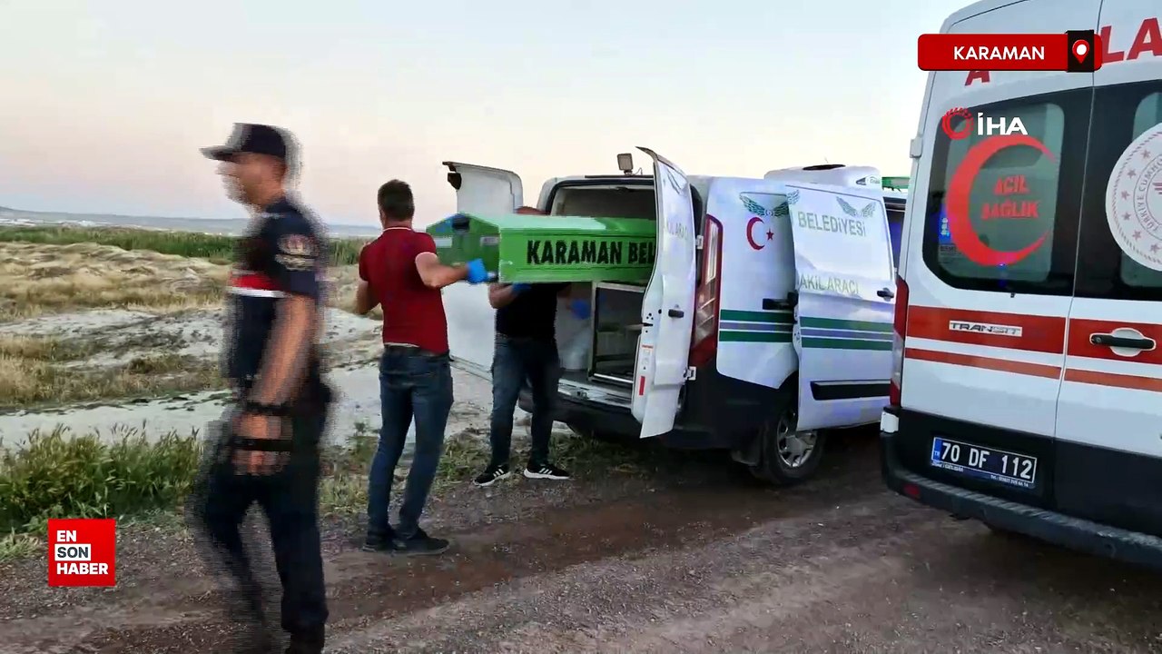 Karaman’da otomobil dereye devrildi