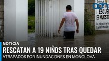 ¡Rescatan a 19 niños tras quedar atrapados por inundaciones en Monclova!