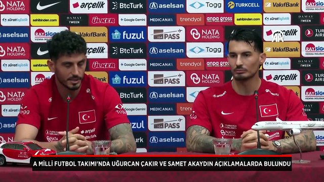 A Milli Futbol Takımı'nda Uğurcan Çakır ve Samet Akaydın açıklamalarda bulundu