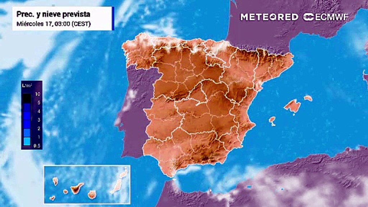 Miércoles con tormentas muy fuertes en el noroeste