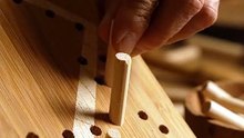 Bamboo Pegs Inserted Into Pegboard 🎍✨ Satisfying Pattern Build