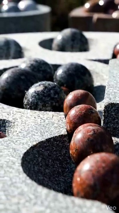 Granite Spheres Sorted Into Perfect Pattern ✨ S...