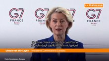 G7, von der Leyen "Dobbiamo collaborare sulle materie prime critiche"
