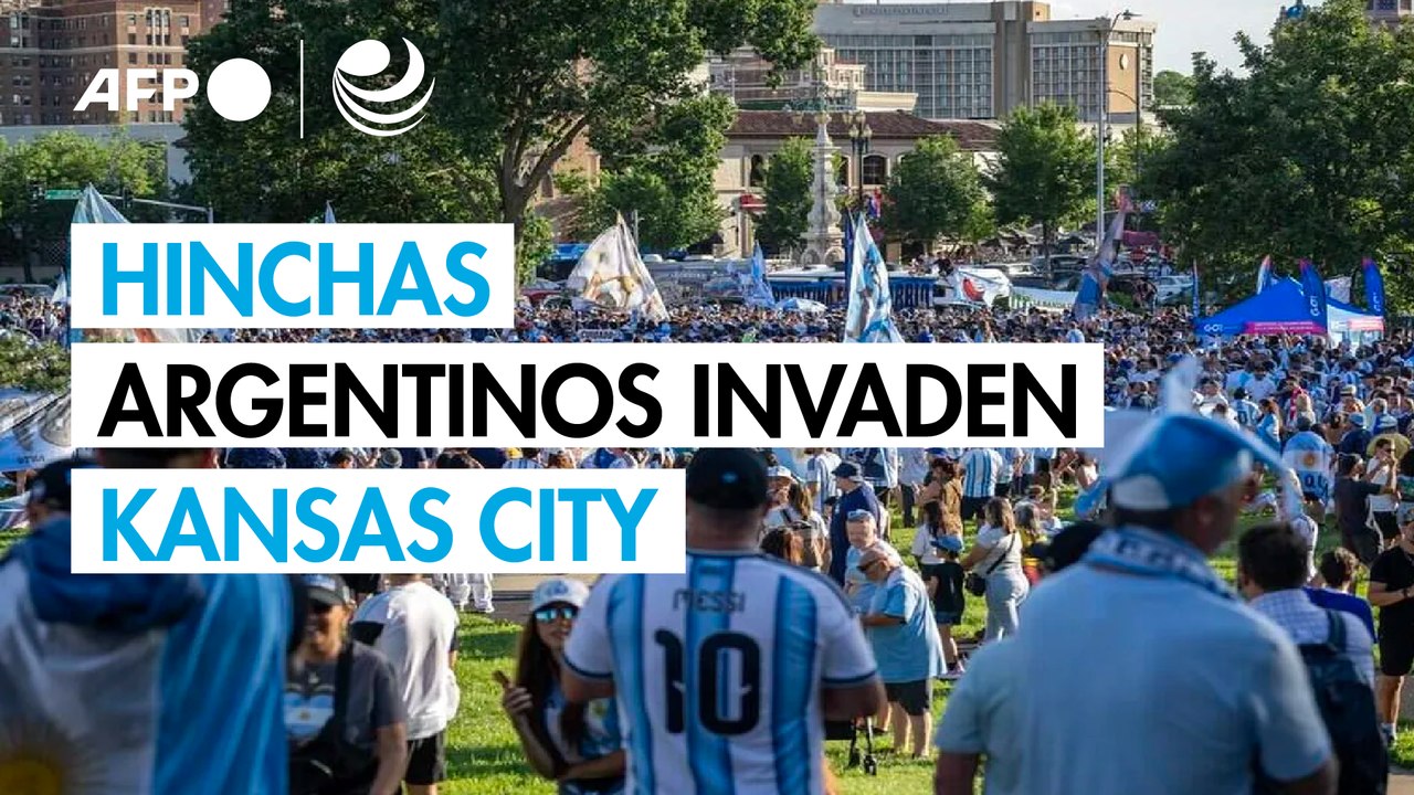 Hinchas argentinos invaden Kansas City, capital de la barbacoa