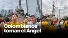 Afición de Colombia invade Reforma antes de su debut mundialista