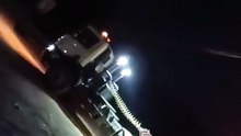Late Night Heavy Equipment Transport at a Kalimantan Mining Site