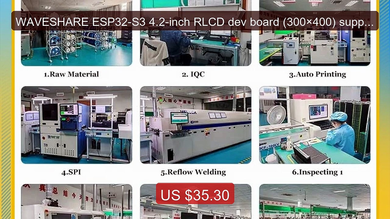 WAVESHARE ESP32-S3 4.2-inch RLCD dev board (300×400) supportin... -- Hot Deal 2026 | Limited Offer!