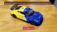 Supercar Shape Alarm Clock Alloy Material Spray Exhaust Gas Functi... -- Best Deal 2026 | Shop Now!