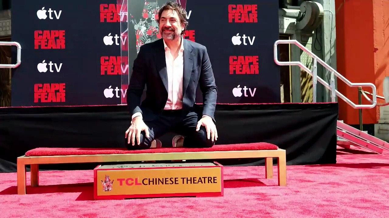 Javier Bardem deja sus huellas en el Teatro Chino y reivindica el legado de su familia