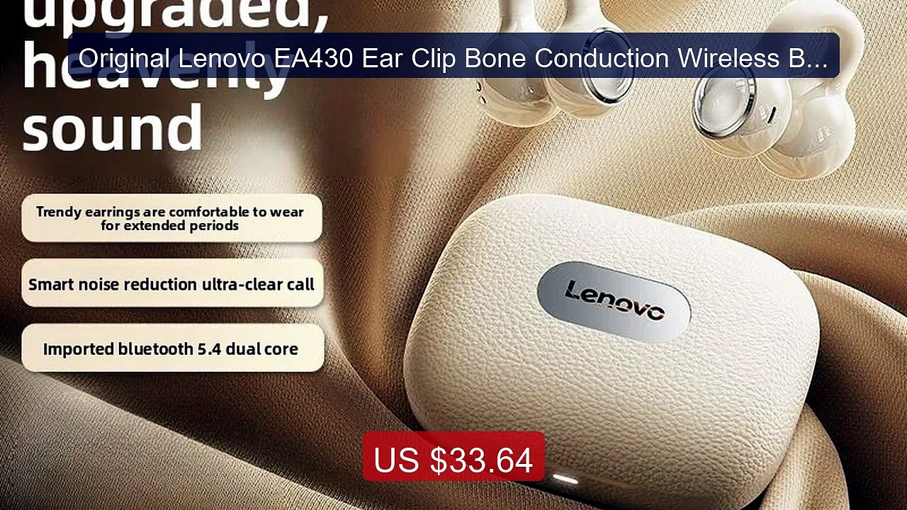 Original Lenovo EA430 Ear Clip Bone Conduction Wireless Bluetooth ... -- Best Deal 2026 | Shop Now!