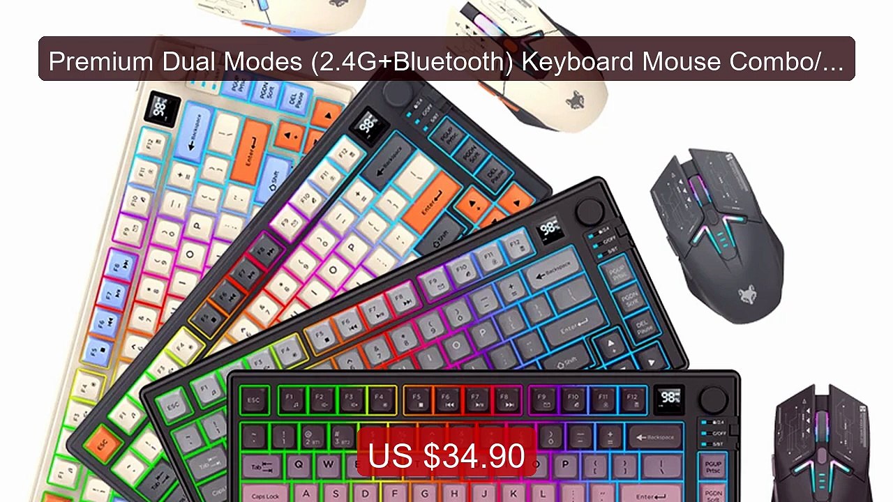 Premium Dual Modes (2.4G+Bluetooth) Keyboard Mouse Combo/Ke... -- Top Pick 2026 | Unbeatable Price!