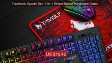 Electronic Sports Set  3 In 1 Wired Backlit Keyboard Gaming Me... -- Best Buy 2026 | Great Quality!