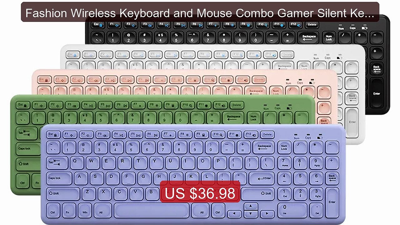 Fashion Wireless Keyboard and Mouse Combo Gamer Silent Keyboards M... -- Best Deal 2026 | Shop Now!