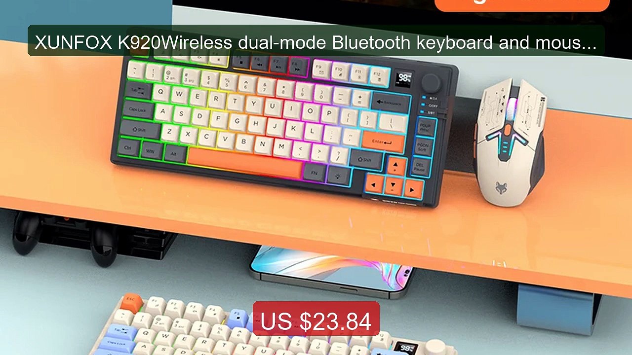 XUNFOX K920Wireless dual-mode Bluetooth keyboard and mouse set... -- Best Buy 2026 | Great Quality!