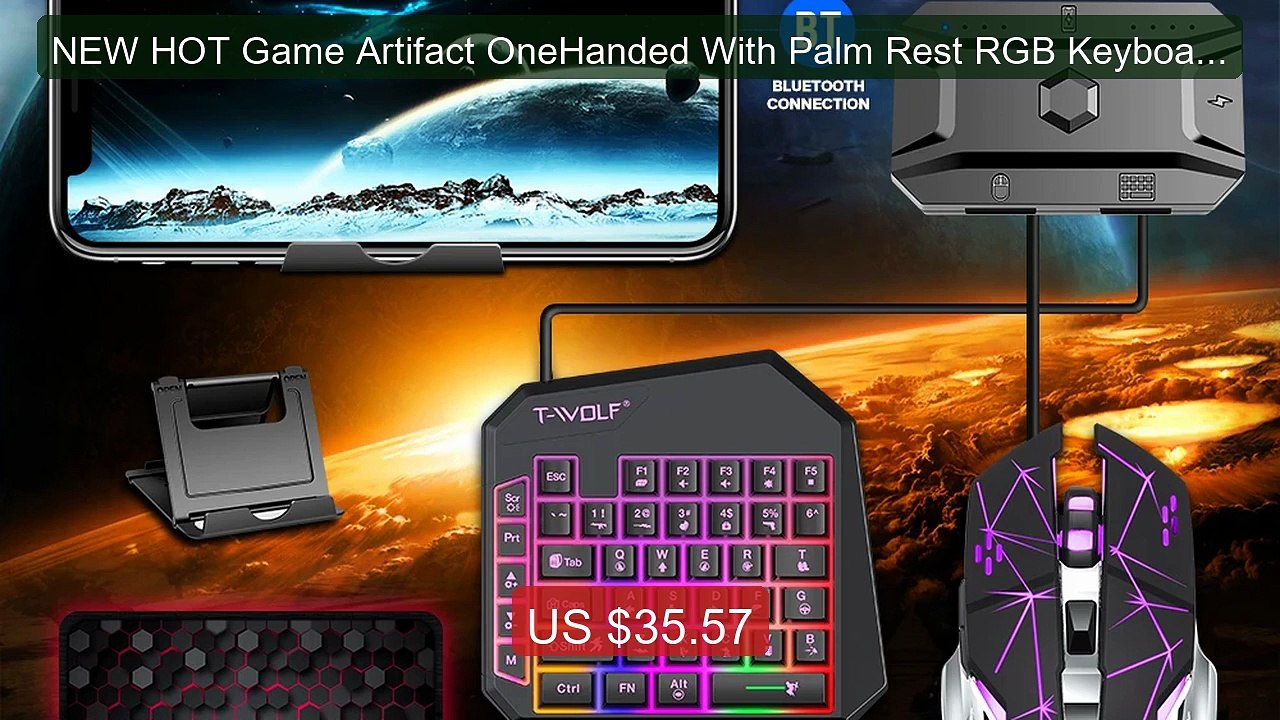 NEW HOT Game Artifact OneHanded With Palm Rest RGB Keyboard... -- Top Pick 2026 | Unbeatable Price!