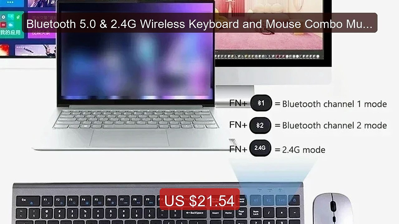 Bluetooth 5.0 & 2.4G Wireless Keyboard and Mouse Combo Multimedia ... -- Best Deal 2026 | Shop Now!