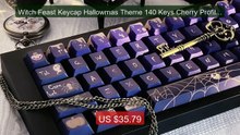 Witch Feast Keycap Hallowmas Theme 140 Keys Cherry Profile DYE Sub... -- Best Deal 2026 | Shop Now!