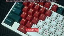Russian Keycap Davalich PBT Material Cherry Profile 5 Side DYE... -- Hot Deal 2026 | Limited Offer!