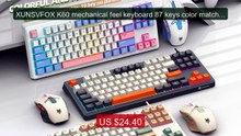 XUNSVFOX K60 mechanical feel keyboard 87 keys color matchin... -- Top Pick 2026 | Unbeatable Price!