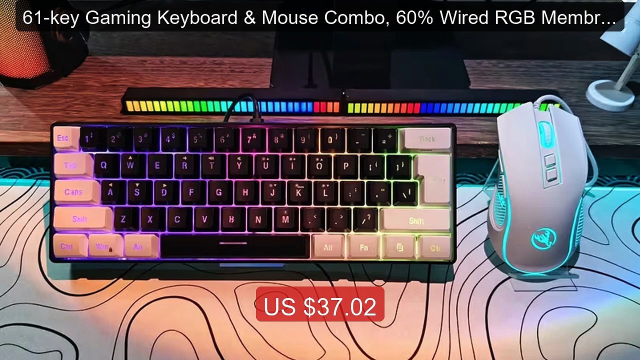 61-key Gaming Keyboard & Mouse Combo, 60% Wired RGB Membrane Keyboa... -- Top Rated 2026 | Buy Now!