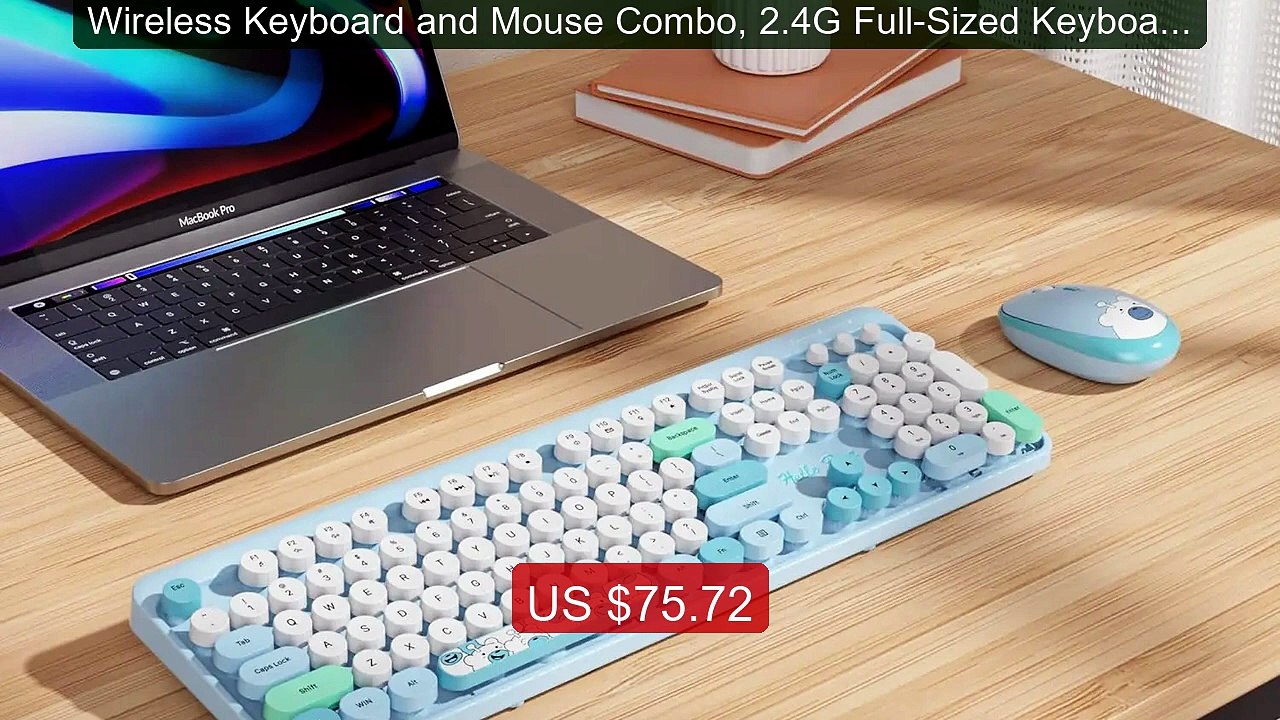 Wireless Keyboard and Mouse Combo, 2.4G Full-Sized Keyboard Mo... -- Best Buy 2026 | Great Quality!