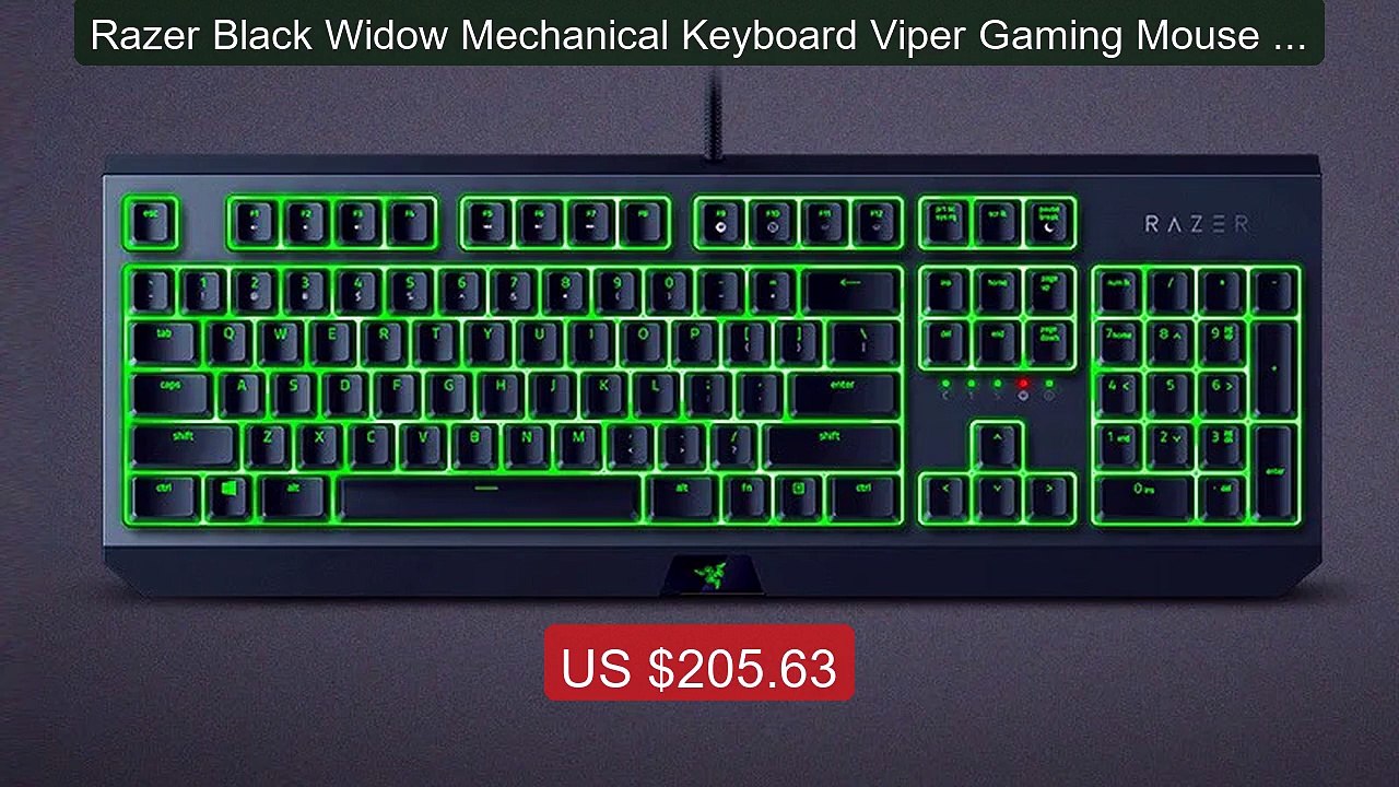 Razer Black Widow Mechanical Keyboard Viper Gaming Mouse Green Bac... -- Best Deal 2026 | Shop Now!