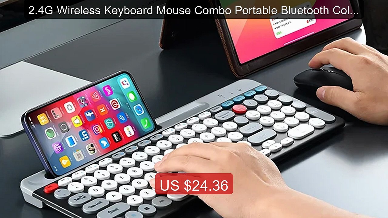 2.4G Wireless Keyboard Mouse Combo Portable Bluetooth Colorful Keyb... -- Top Rated 2026 | Buy Now!