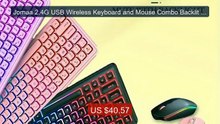 Jomaa 2.4G USB Wireless Keyboard and Mouse Combo Backlit Rechargeab... -- Top Rated 2026 | Buy Now!