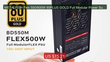 METALFISH Flex 500/600W 80PLUS GOLD Full Modular Power Supply... -- Amazing Value 2026 | Must Have!