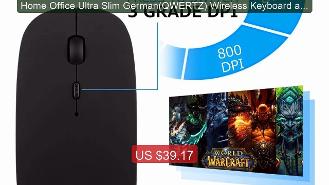Home Office Ultra Slim German(QWERTZ) Wireless Keyboard and Mouse 2... Top Rated 2026 | Buy Now!