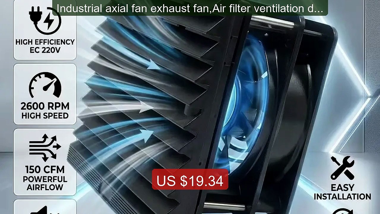 Industrial axial fan exhaust fan,Air filter ventilation dust circul... -- Top Rated 2026 | Buy Now!