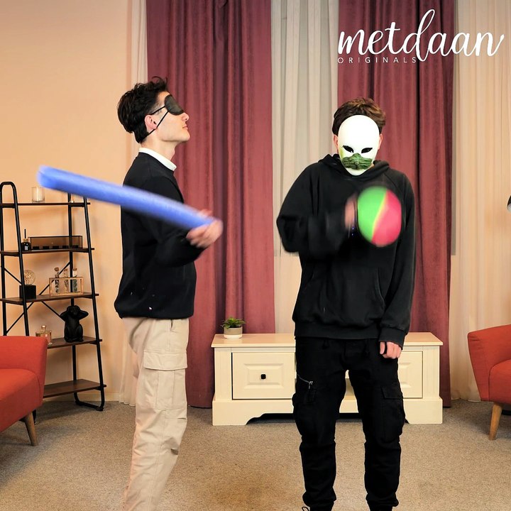 Hitting blindfolded challenge! 🤣