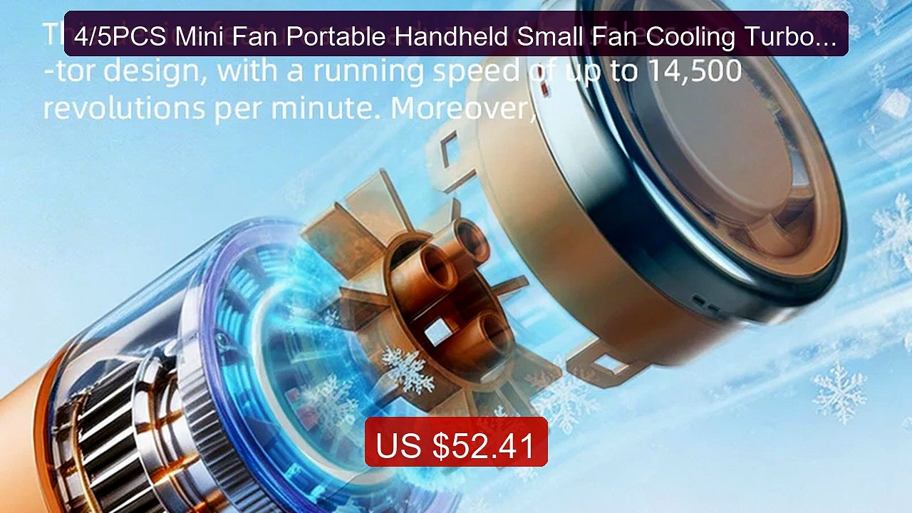 4/5PCS Mini Fan Portable Handheld Small Fan Cooling Turbo H... -- Top Pick 2026 | Unbeatable Price!