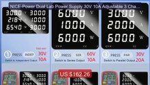 NICE-Power Dual Lab Power Supply 30V 10A Adjustable 3 Channel 60V 1... -- Top Rated 2026 | Buy Now!