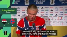Haaland won't say he's the best goalscorer despite World Cup double