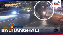 Rider, sugatan matapos sumemplang; kaniyang motor, nagliyab | Balitanghali