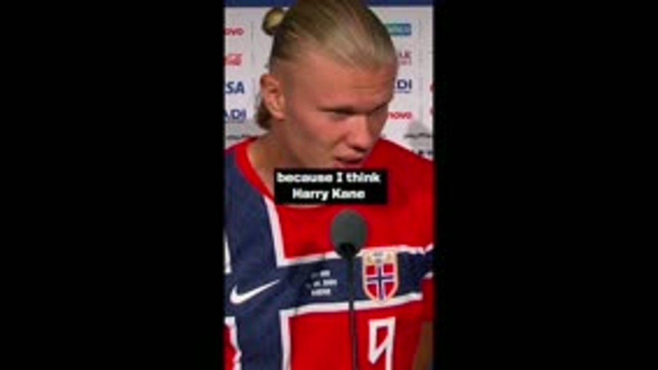 Does Erling Haaland think he's the world's best goalscorer?