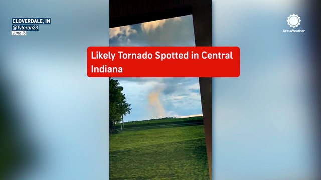 Possible tornado touches down in Indiana