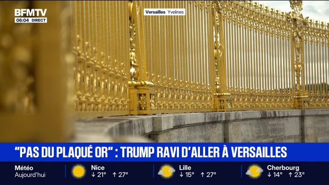 C'est pas du plaqué or, c'est du lourd : Donald Trump se réjouit d'être invité à un dîner au château de Versailles par Emmanuel Macron