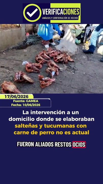 La intervención a un domicilio donde se elaboraban salteñas y tucumanas con carne de perro no es actual