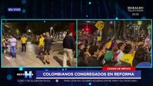 ¡Reforma se pintó de amarillo! Así tomaron los colombianos el Ángel previo a su debut en el Mundial